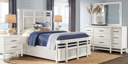 Golden Isles White 3 Pc Queen Panel Bed