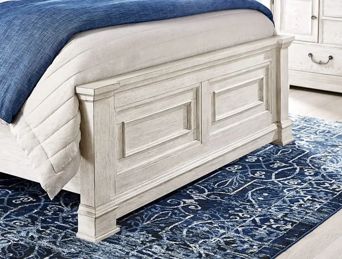 Landon Creek White 3 Pc Queen Panel Bed