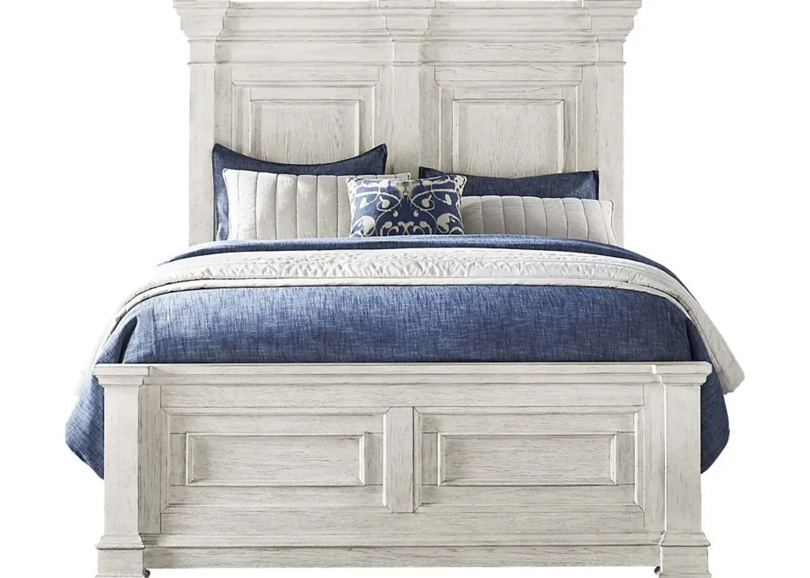 Landon Creek White 3 Pc Queen Panel Bed