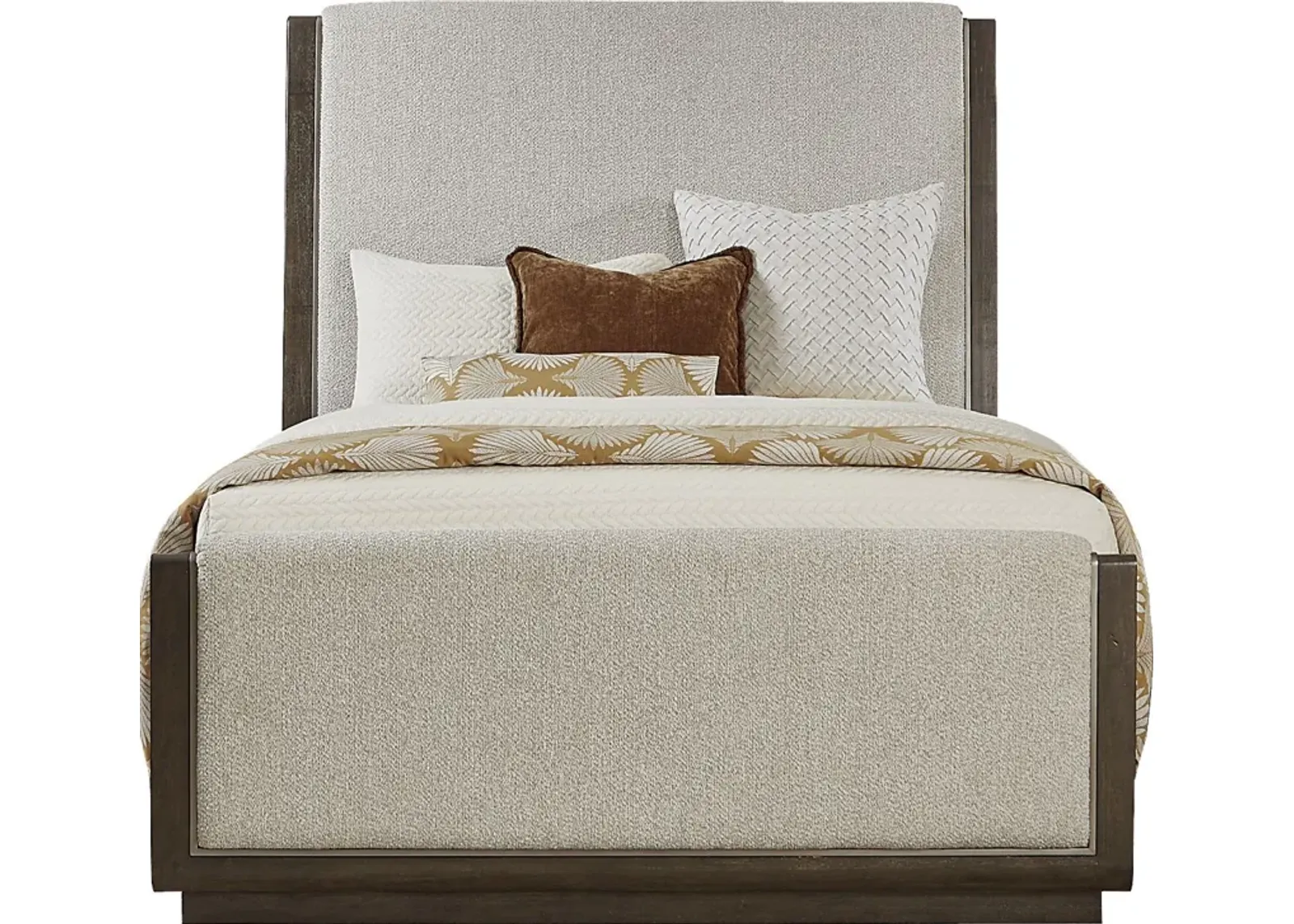 Fairfax Gray 3 Pc Queen Upholstered Bed