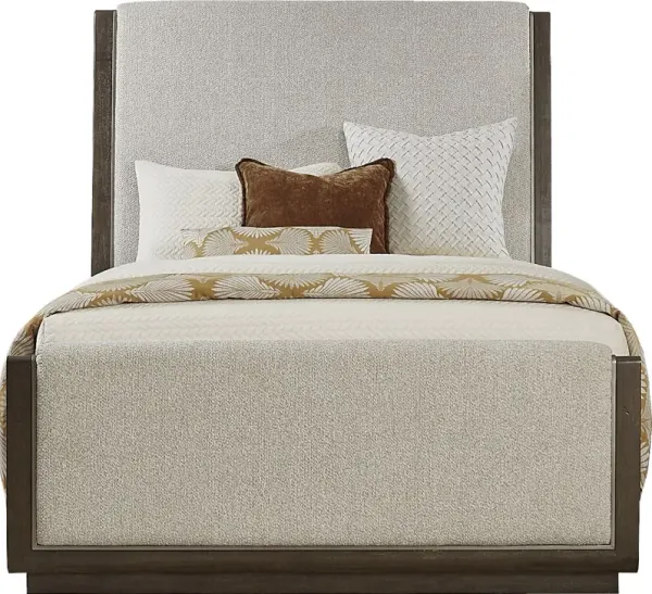 Fairfax Gray 3 Pc Queen Upholstered Bed