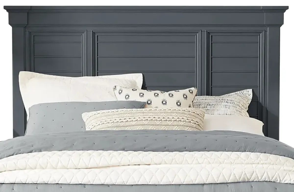 Hilton Head Graphite 3 Pc Queen Panel Bed