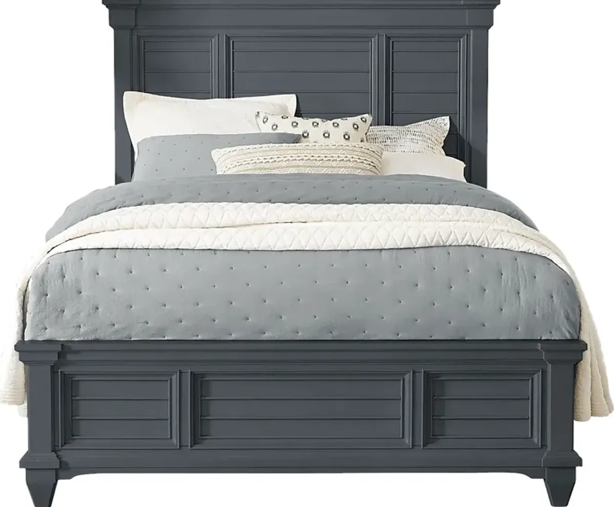 Hilton Head Graphite 3 Pc Queen Panel Bed