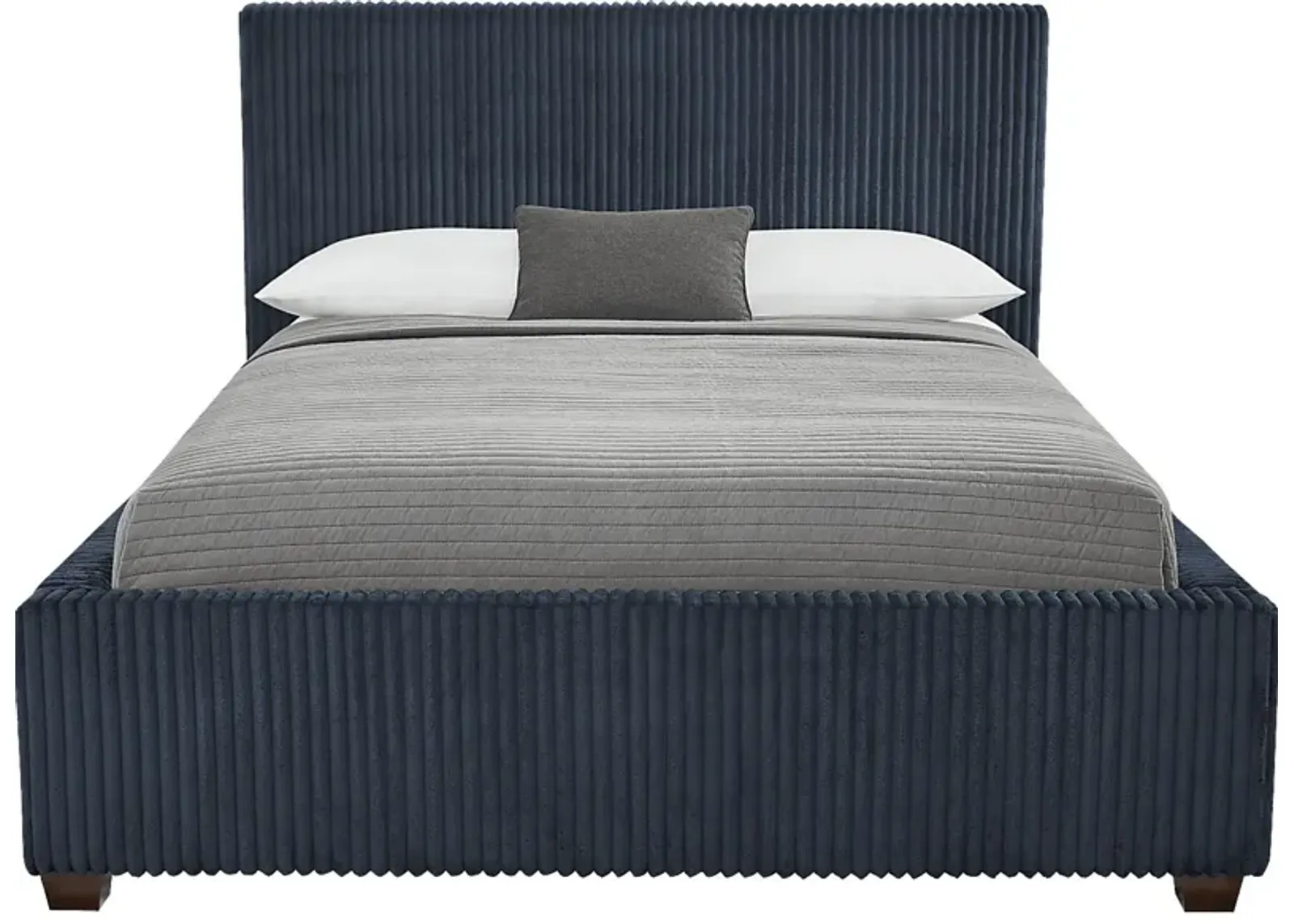 Allure Midnight 3 Pc Upholstered Queen Bed