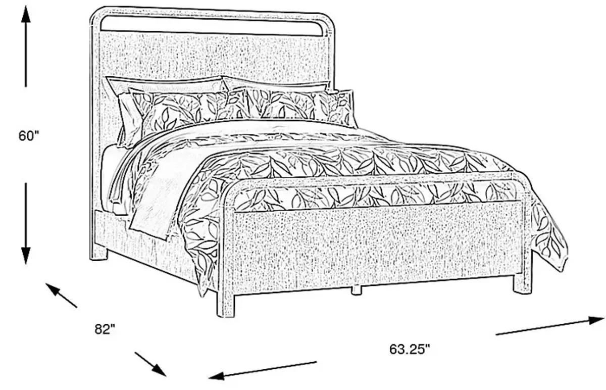 Canyon Sandstone 3 Pc Queen Panel Bed