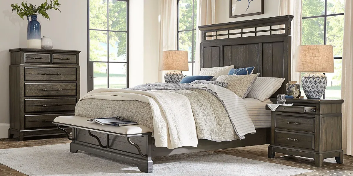 Montana Ridge Brown 3 Pc Queen Panel Bed