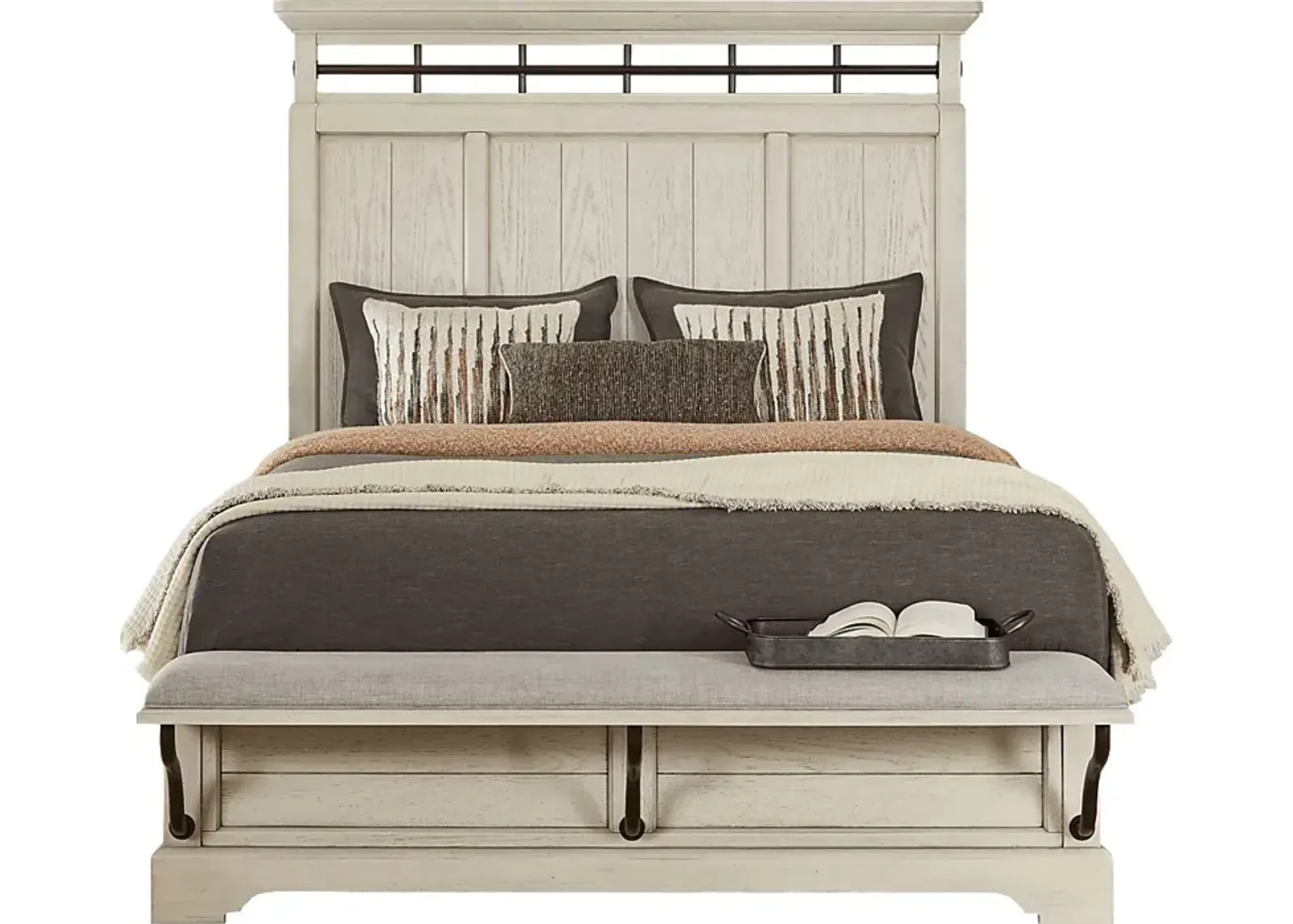 Montana Ridge White 3 Pc Queen Panel Bed