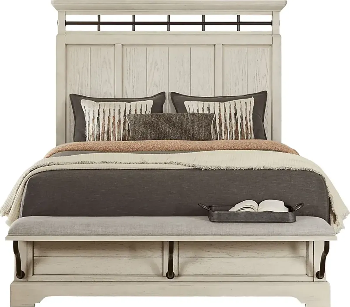 Montana Ridge White 3 Pc Queen Panel Bed