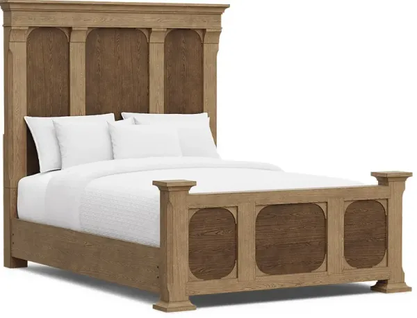 Telluride Brown Queen Panel Bed