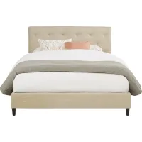 Kaylan Beige 3 Pc Queen Upholstered Bed