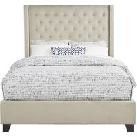 Alexis Gray 3 Pc Queen Upholstered Bed