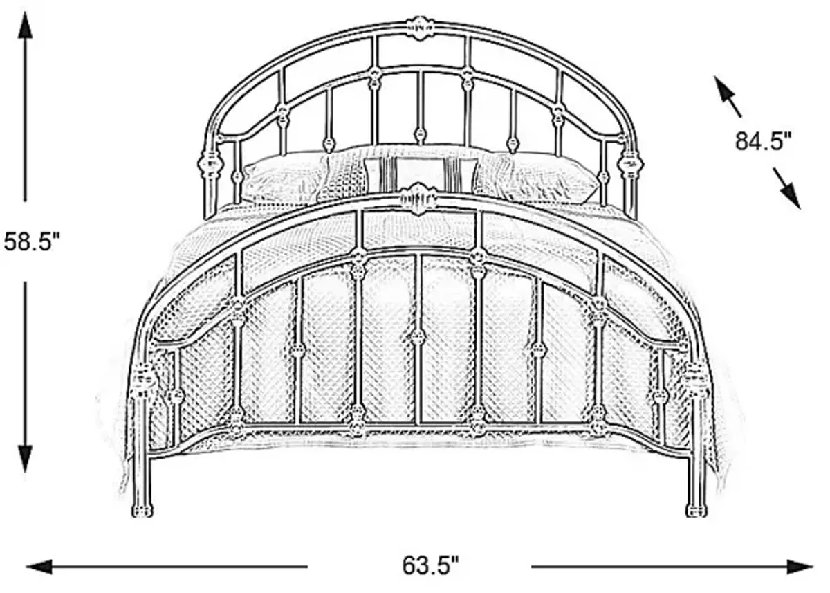 Mayfair Place Gray 3 Pc Queen Bed