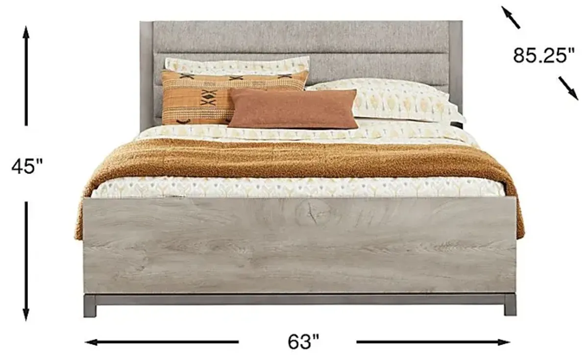 Maxton Place Gray 3 Pc Queen Bed