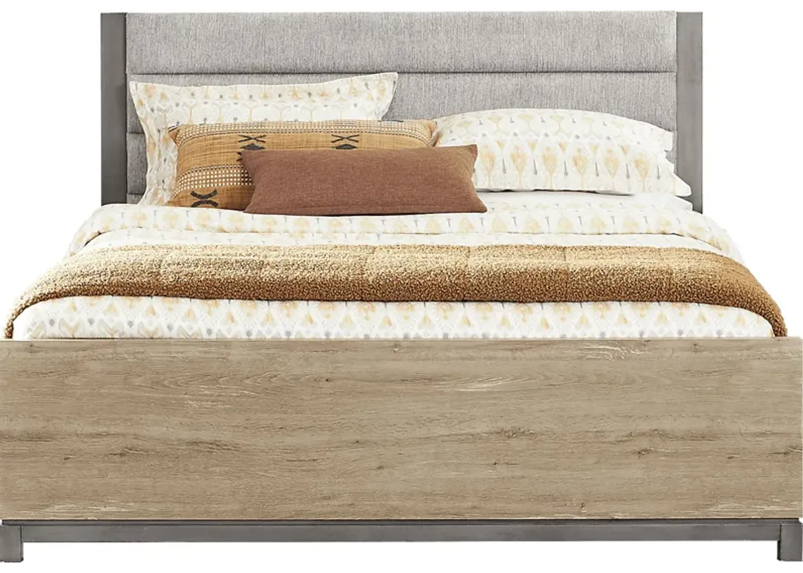 Maxton Place Natural 3 Pc Queen Bed