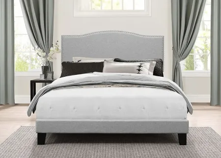 Kiley Gray Queen Upholstered Bed