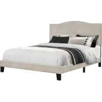 Kiley Dove Gray Queen Upholstered Bed