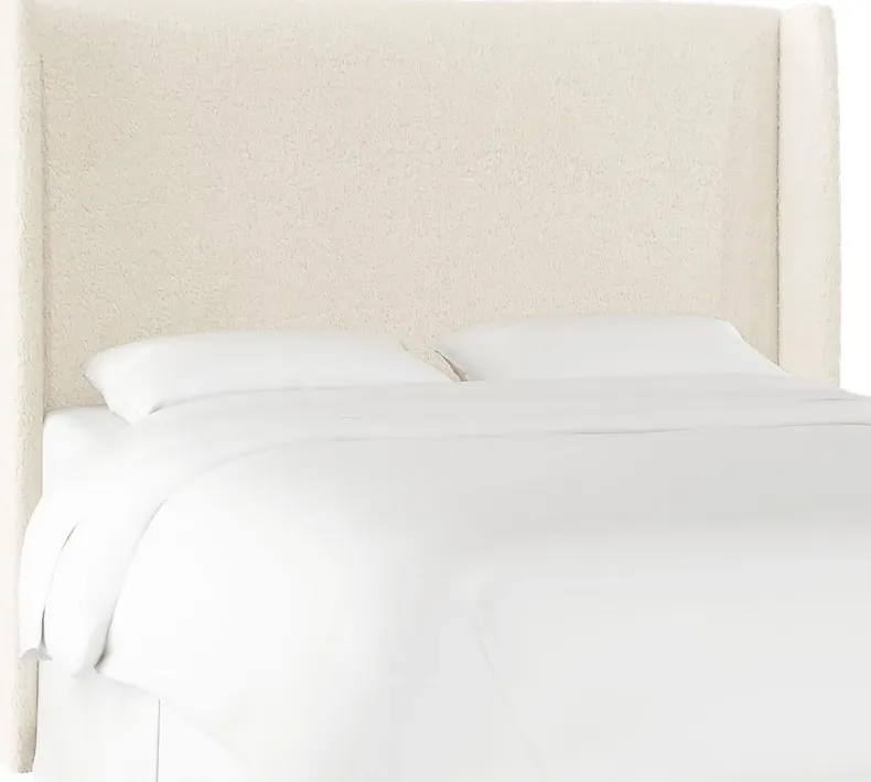 Quinella White Queen Upholstered Headboard