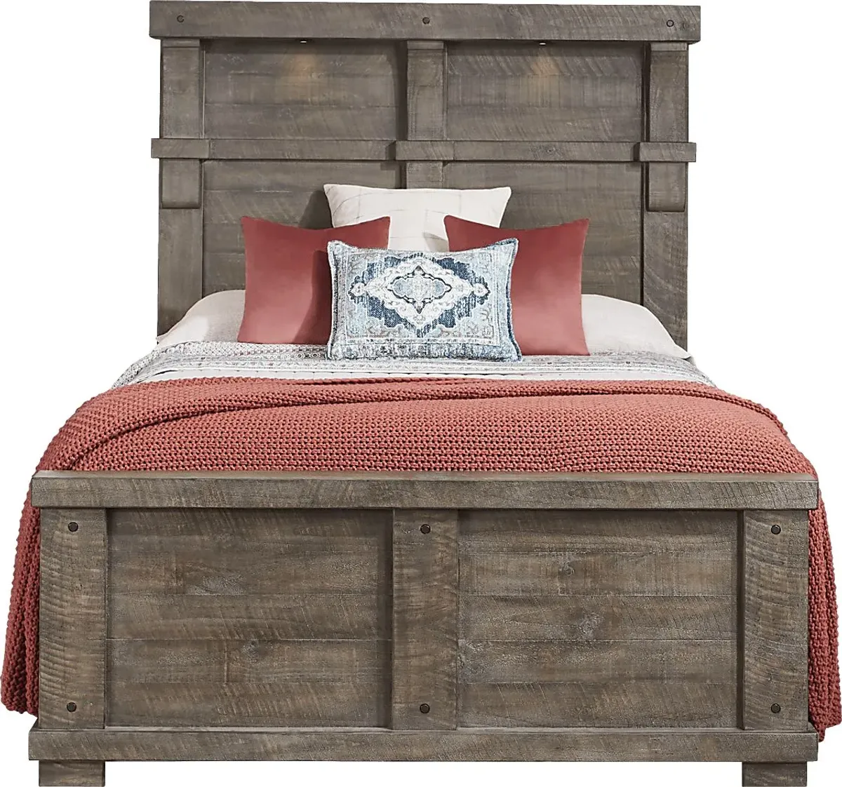 Bretten Crossing Gray 3 Pc Queen Panel Bed