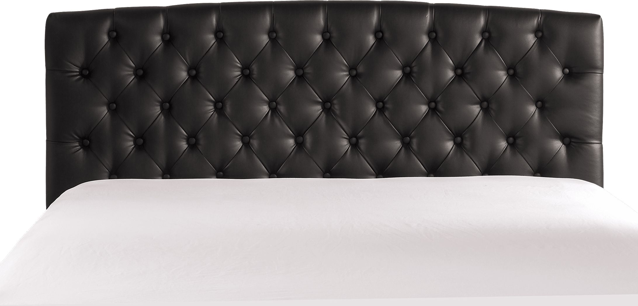 Cresta Black Queen Upholstered Headboard