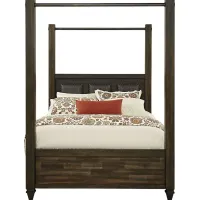 Abbeywood Brown 3 Pc Queen Poster Bed
