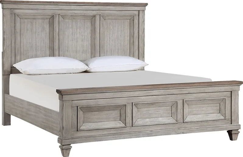 Bridgewood Cream 3 Pc Queen Panel Bed