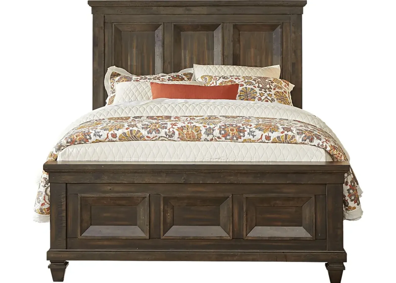 Bridgewood Walnut 3 Pc Queen Panel Bed