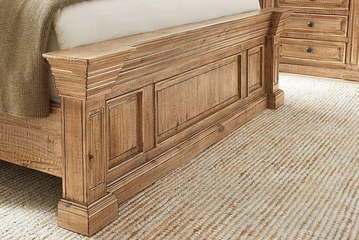 Briar Hill Natural 3 Pc Queen Panel Bed