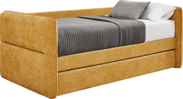 Audra Place Gold Daybed with Trundle