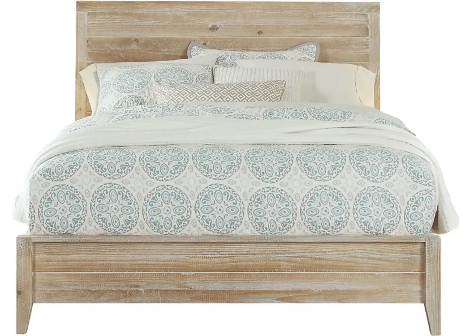 Palm Grove Taffy 3 Pc Queen Panel Bed