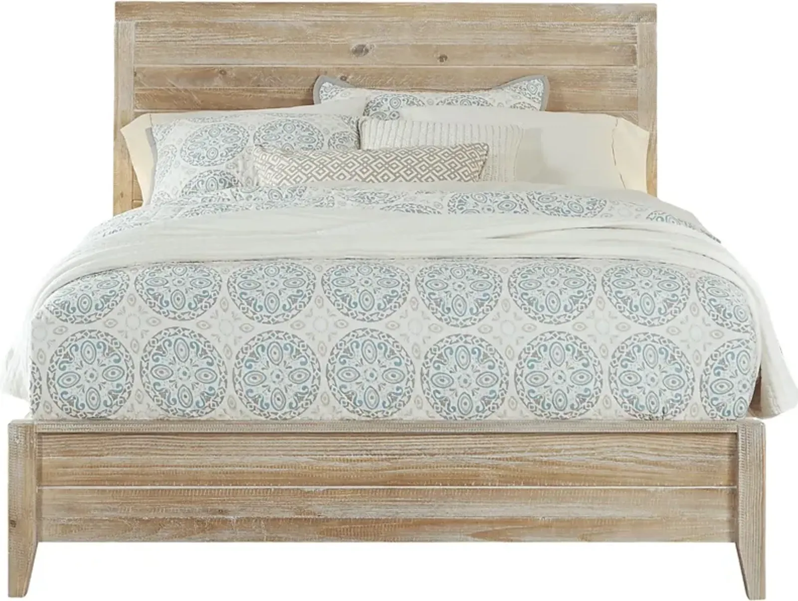 Palm Grove Taffy 3 Pc Queen Panel Bed