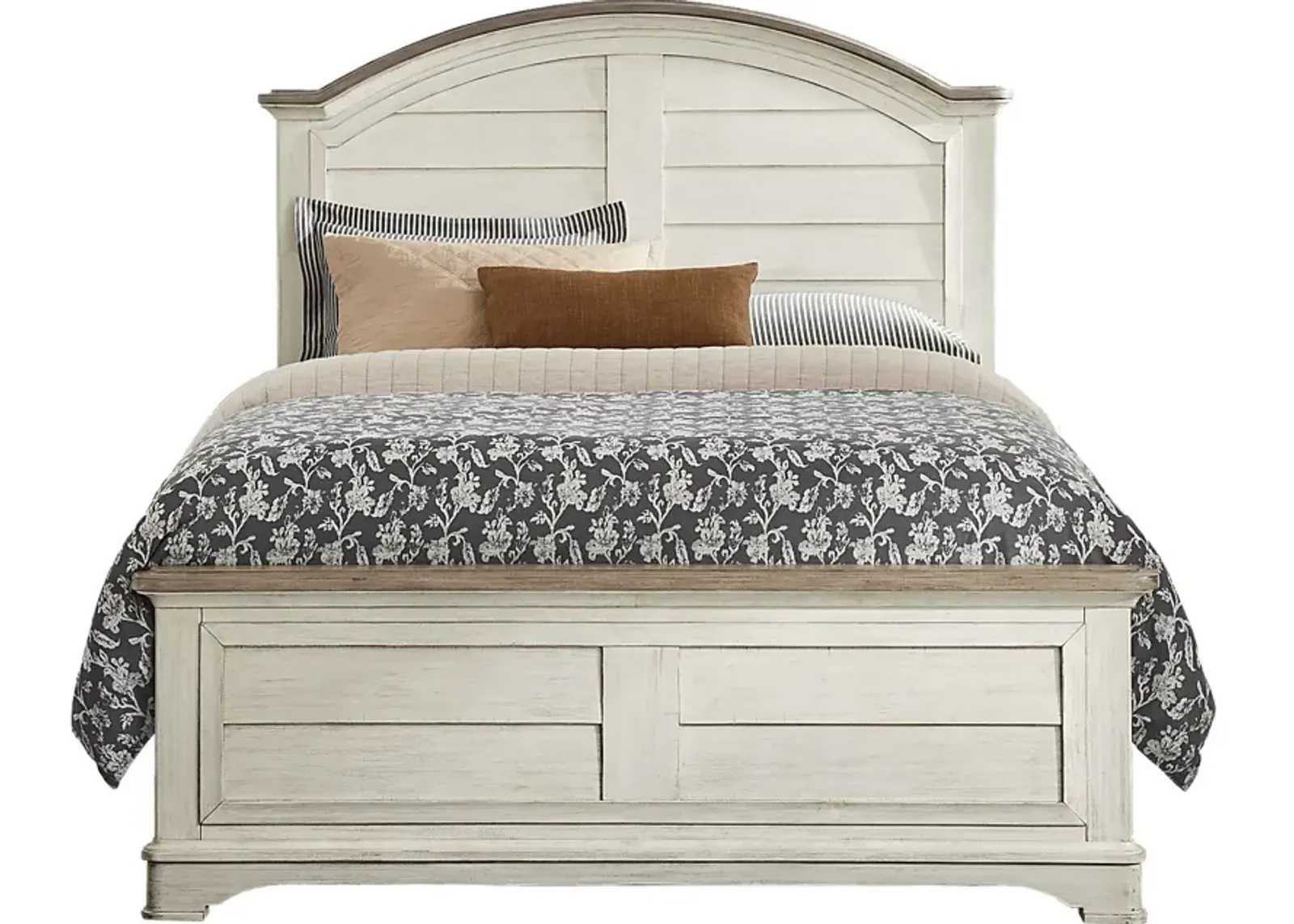 Edisto Bay White 3 Pc Queen Panel Bed