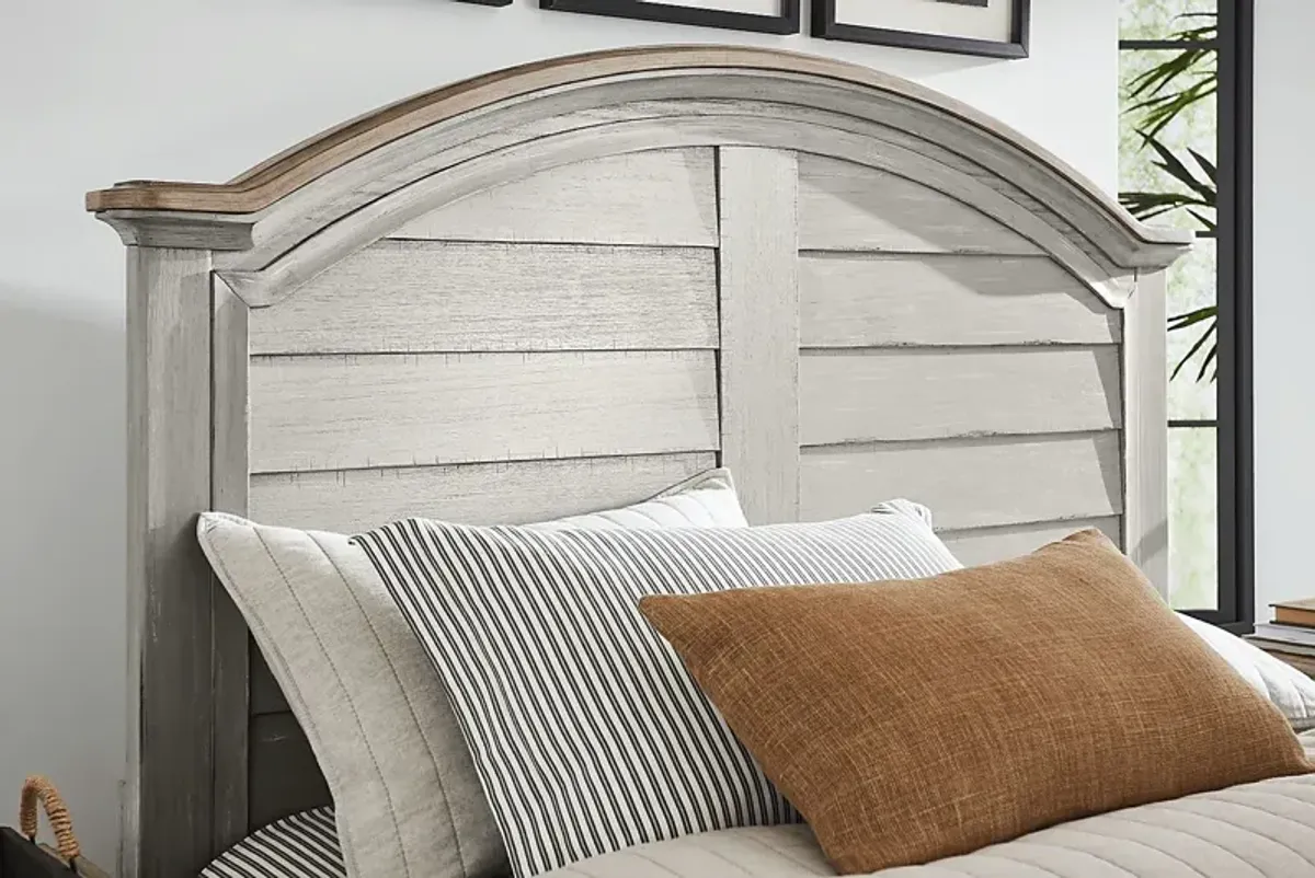 Edisto Bay Gray 3 Pc Queen Panel Bed