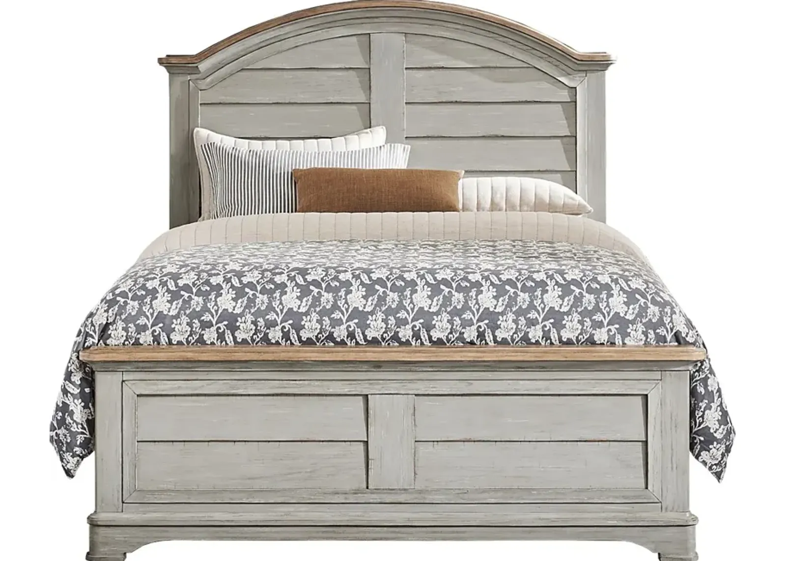 Edisto Bay Gray 3 Pc Queen Panel Bed