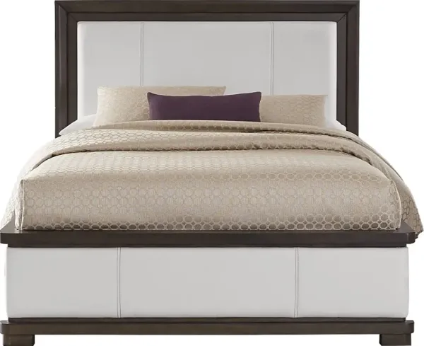 Elko Falls White 3 Pc Queen Upholstered Bed