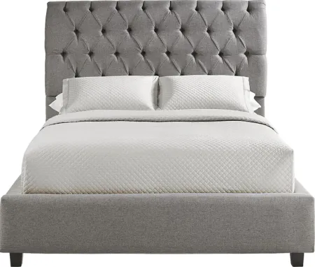 Annison Hills Gray 3 Pc Queen Upholstered Bed