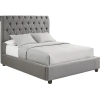 Annison Hills Gray 3 Pc Queen Upholstered Bed