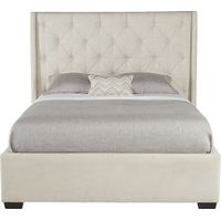 Alison Oatmeal 3 Pc Queen Upholstered Bed