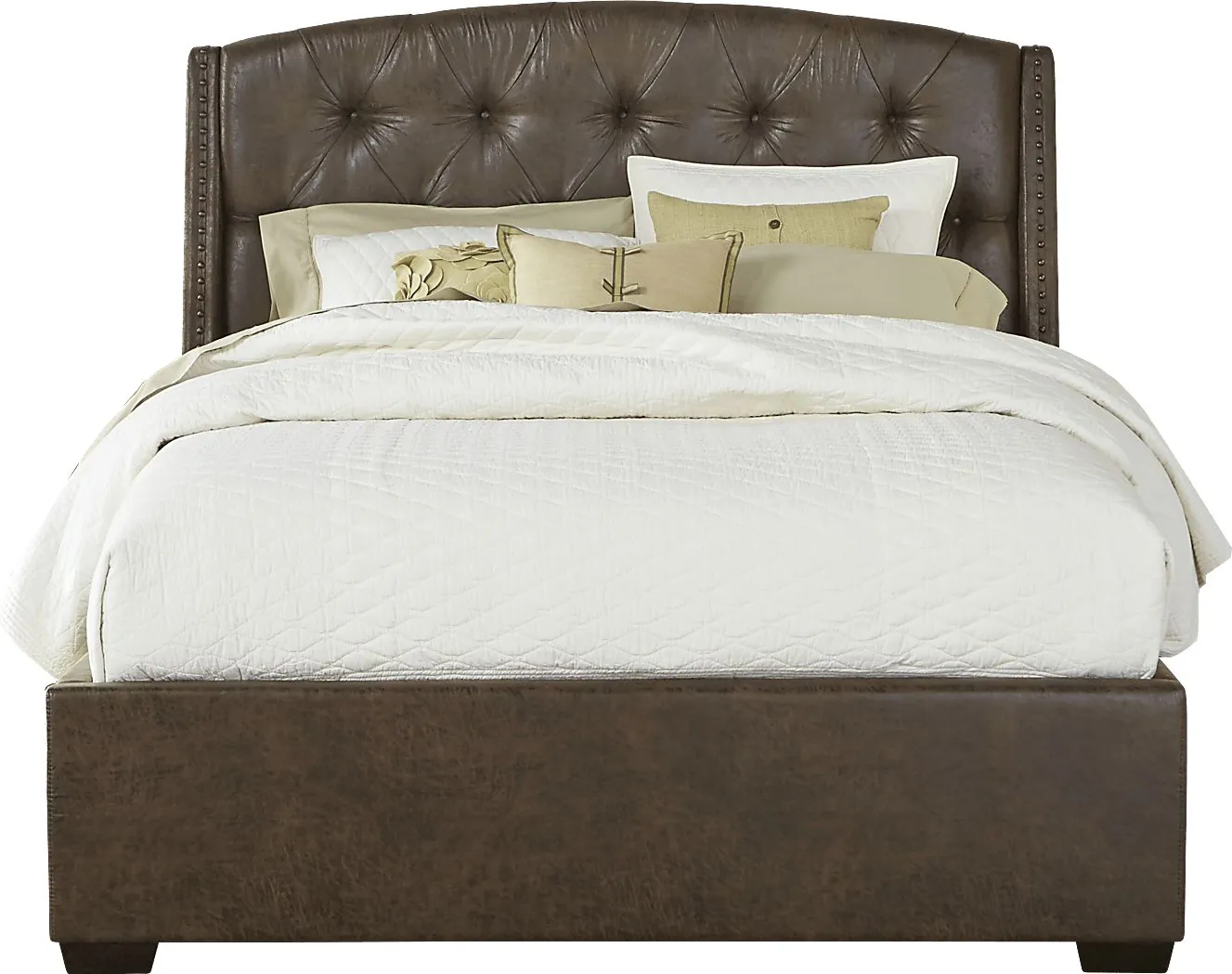 Urban Plains Brown 3 Pc Queen Upholstered Bed