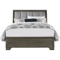 Beckwood Gray 3 Pc Queen Upholstered Sleigh Bed