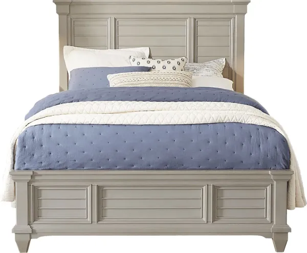 Hilton Head Gray 3 Pc Queen Panel Bed
