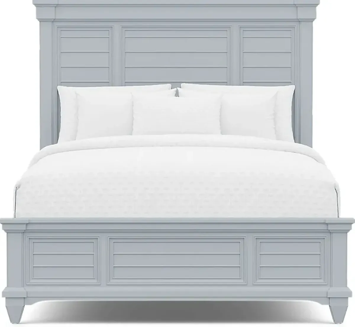 Hilton Head Blue 3 Pc Queen Panel Bed