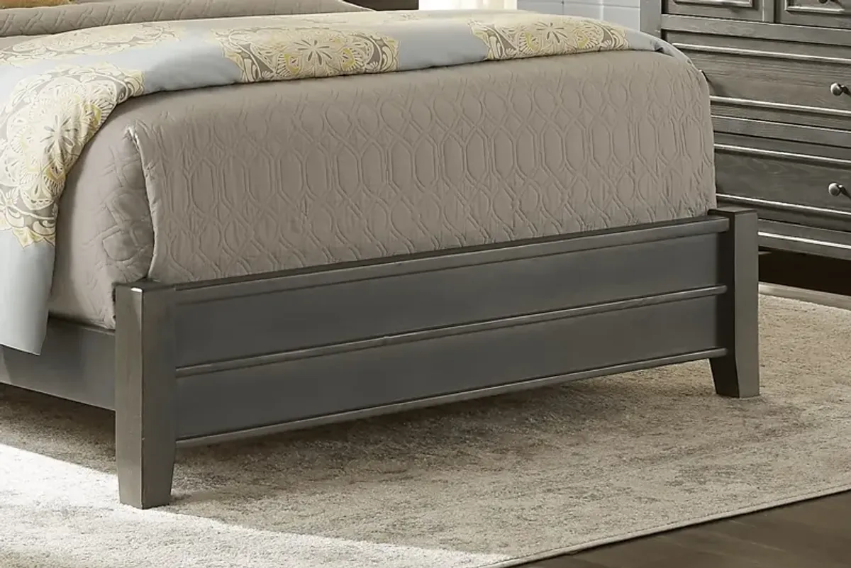 Darby Brook Dark Gray 3 Pc Queen Bed