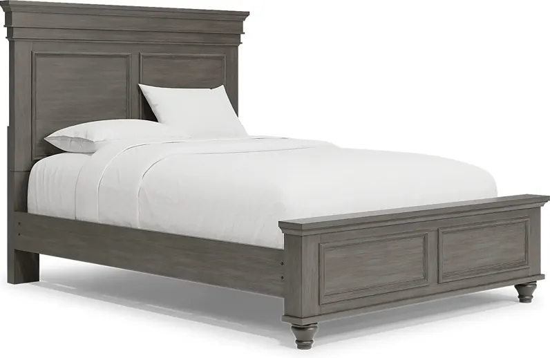 Lake Town Gray 3 Pc Queen Panel Bed