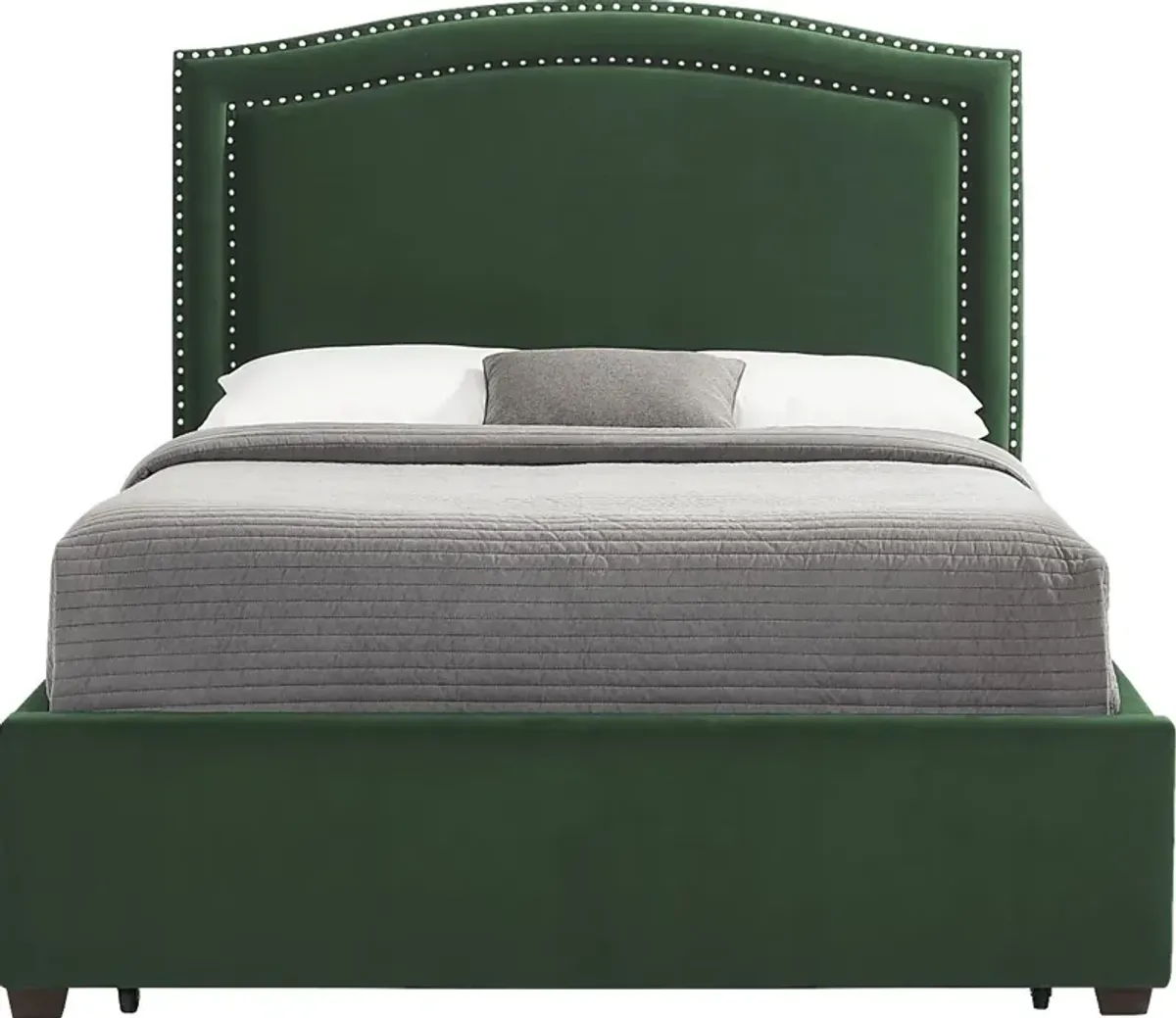 Loden II Green 3 Pc Queen Upholstered Bed