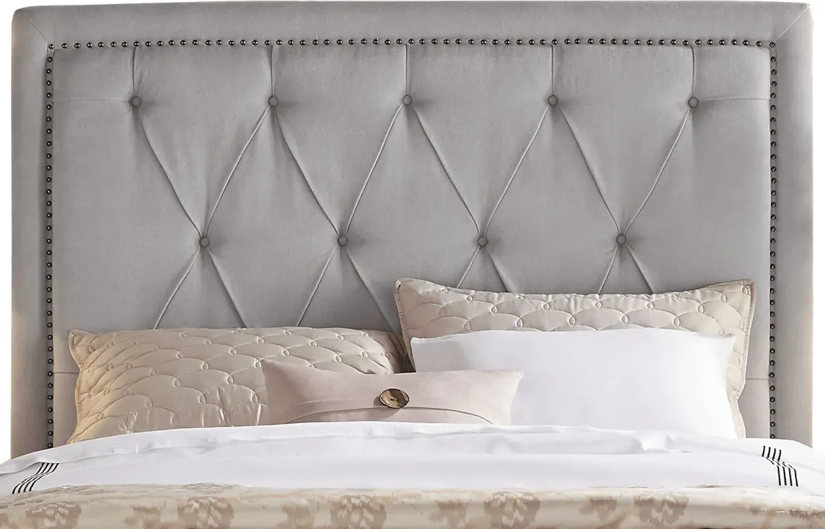 Elridge Dove Gray 3 Pc Queen Upholstered Bed