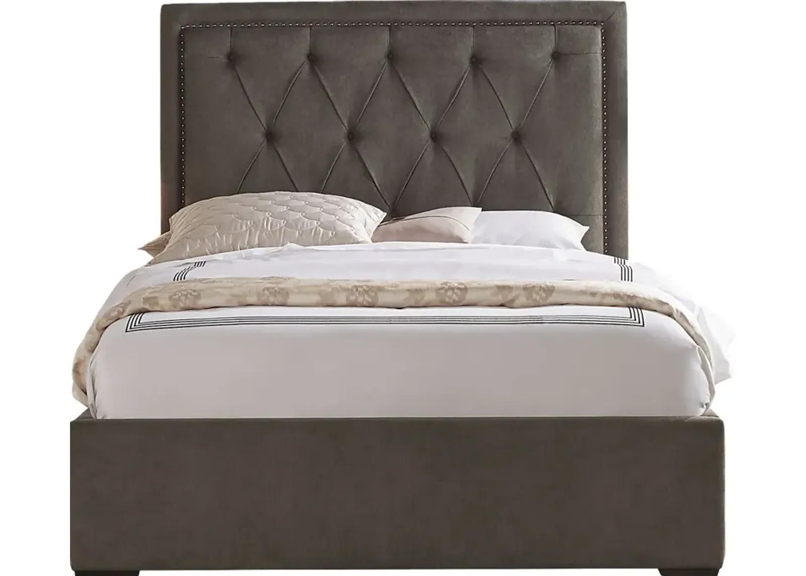 Elridge Granite 3 Pc Queen Upholstered Bed