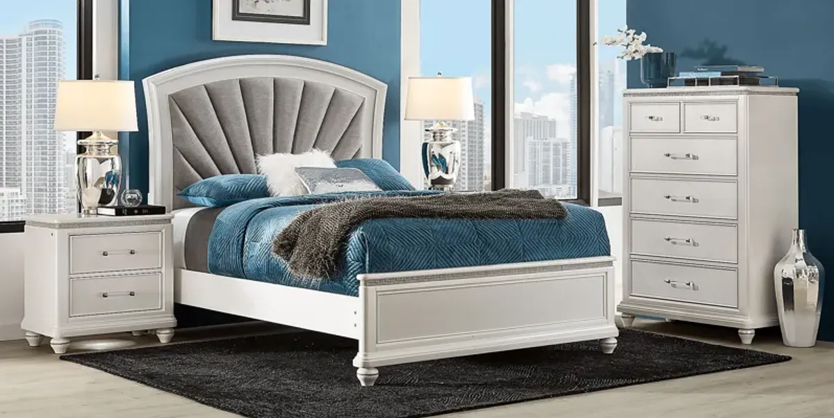 Starlet Lane White 3 Pc Queen Bed