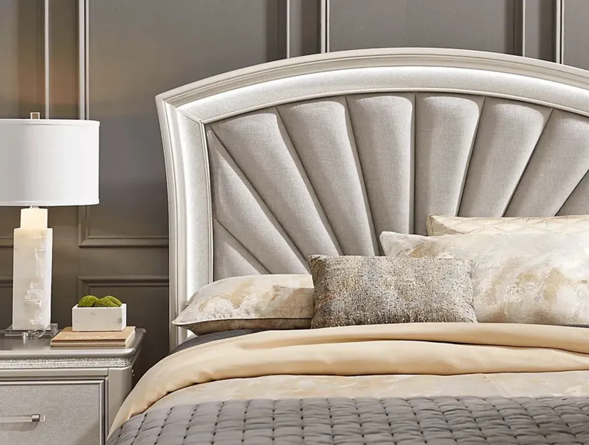 Starlet Lane Silver 3 Pc Queen Bed