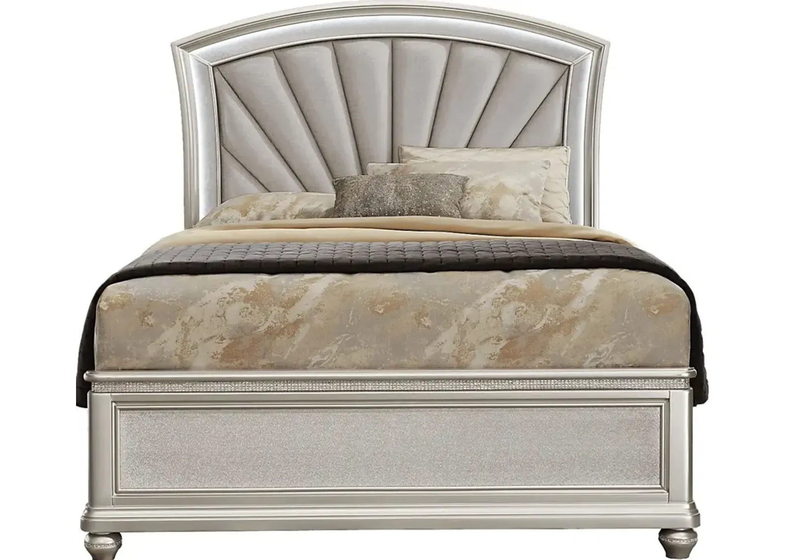 Starlet Lane Silver 3 Pc Queen Bed