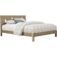 Gardenia Pecan 3 Pc Queen Platform Bed